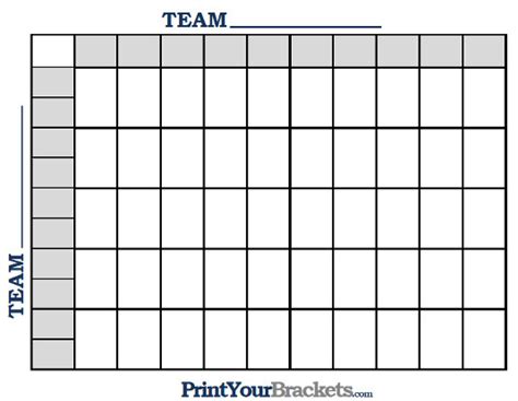 50 Football Squares Template